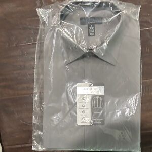 Alfani Men's Sleek Slim Fit Gray Dress Shirt